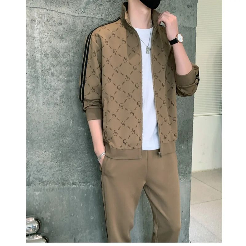 Herren-Kapuzenpullover und Hose für Herbst 2023, neues, modisches, bedrucktes, trendiges Marken-großes, lässiges, zweiteiliges Sport-Set_voghion.com