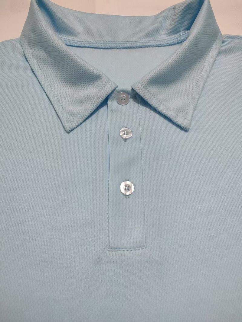 Men's Summer Slim-Fit Polo Shirt & Shorts Set - Breathable Mesh Short Sleeve Embroidered Casual Outfit (White/Navy/Orange/Black/Red/Teal/Army Green_voghion.com