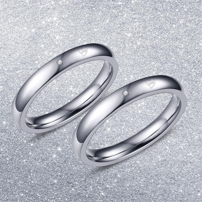 Simple lovers love pair Qixi Valentine's Day gift simple end ring can_voghion.com