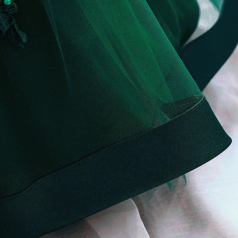 Abito da sposa per bambina 2025 (70-100 cm) | Tutù da principessa con ricami di perle e spalle scoperte per eventi estivi_voghion.com