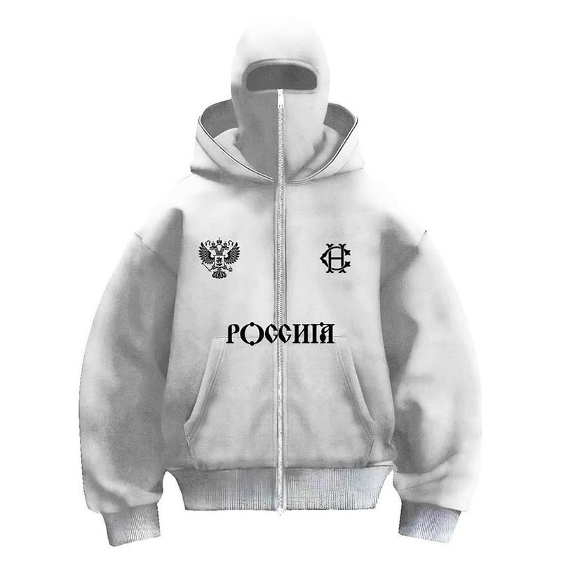 Men's Clothing Plus Velvet Double Hood Unique Design Hooded Sweatshirt Autumn And Winter New Men And Women Same Style Loose Y2K Sweatshirt_voghion.com