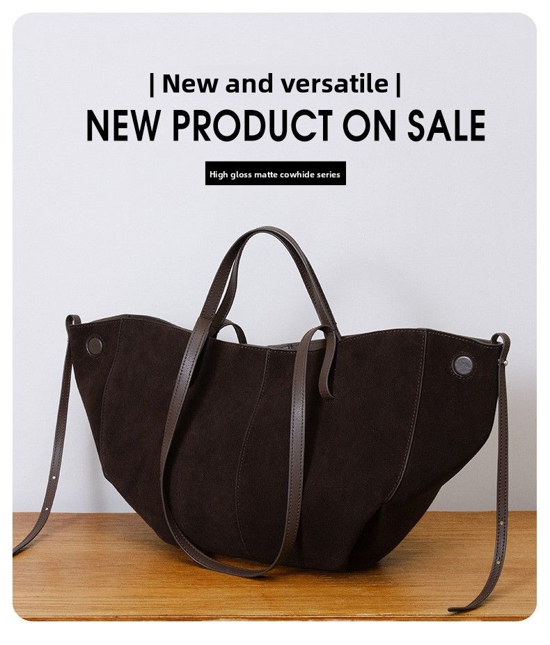 Borsa a tracolla da donna in vera pelle, di alta qualità e di lusso, di grande capacità, con design di nicchia_voghion.com