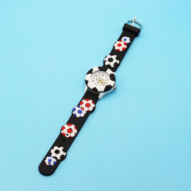 Kinder süße Fußballuhr Basketball Silikonuhr Cartoon Uhr_voghion.com