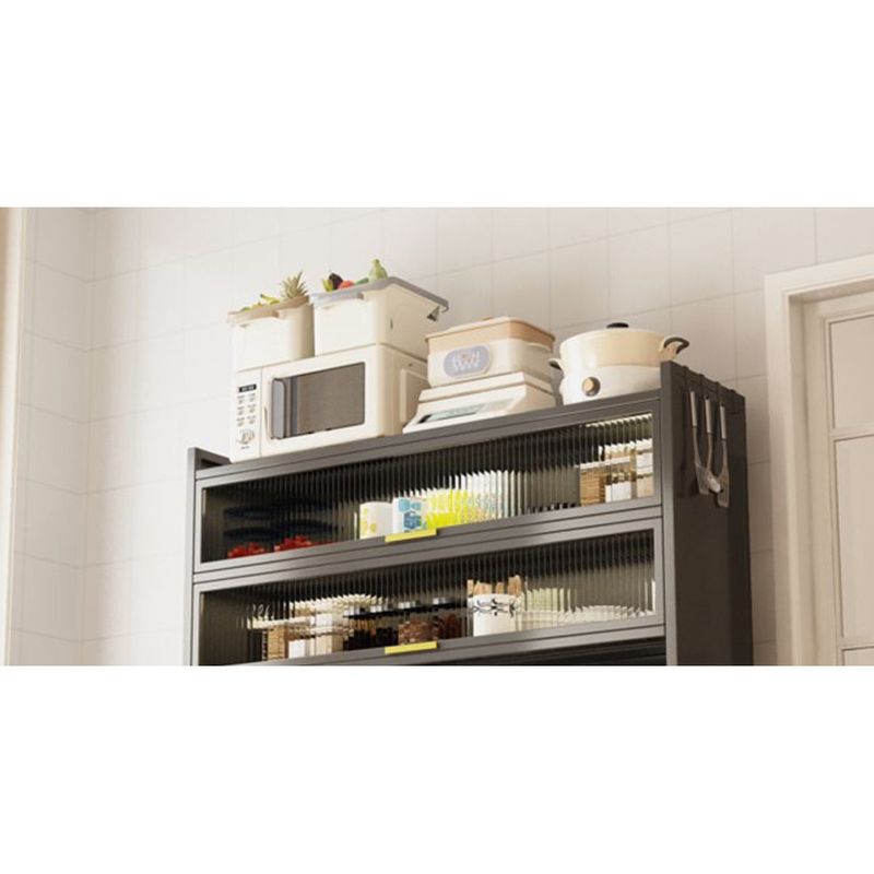 Yiwok Kitchen Rack Dustproof Sideboard Multifunctional Oven Rice Cooker Bowl And Chopsticks Storage Cabinet Movable_voghion.com