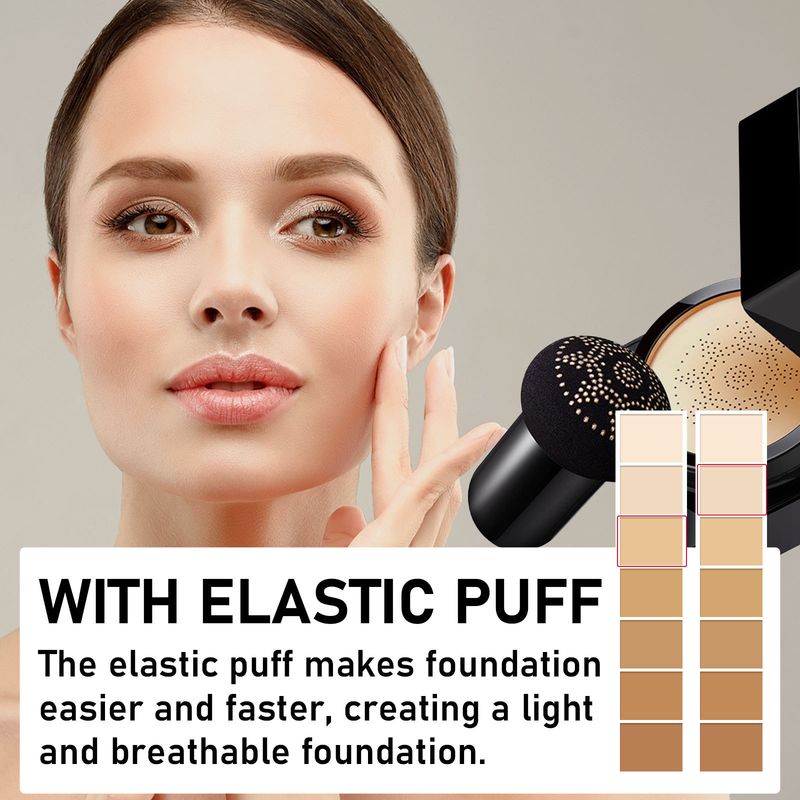 Eelhope Mushroom Head CC-Creme deckt Gesichtsfehler ab, leichte, natürliche Grundierung, langlebig und ohne Abschminken_voghion.com