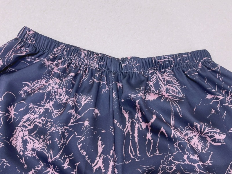 Light luxury pajamas ice silk high-end loose home wear set_voghion.com