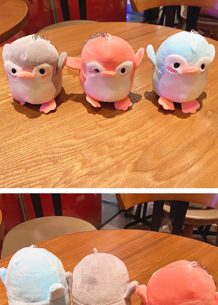 Plush Toy Backpack Cute Couple Doll Handbag Pendant Keychain_voghion.com