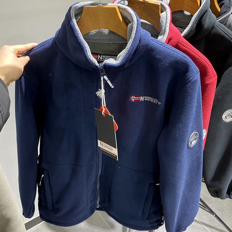 Suitable For All Seasons Norwegian Outdoor Goods Available In Plus Sizes ~ Autumn And Winter Men's Thermal Fleece Jacket XH6614_voghion.com