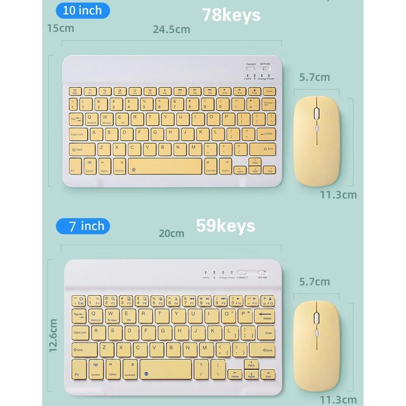 Mouse sottile wireless Bluetooth 5.1 silenzioso per iPad, Mac, Android, tablet, laptop, smartphone_voghion.com