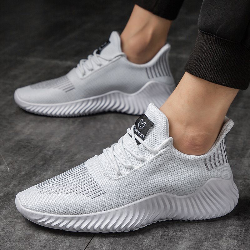 Zomer Nieuwe Vliegende Weefsporten Voor Heren Grote 47 Casual Heren Lichtgewicht En Ademende Hardloopschoenen_voghion.com