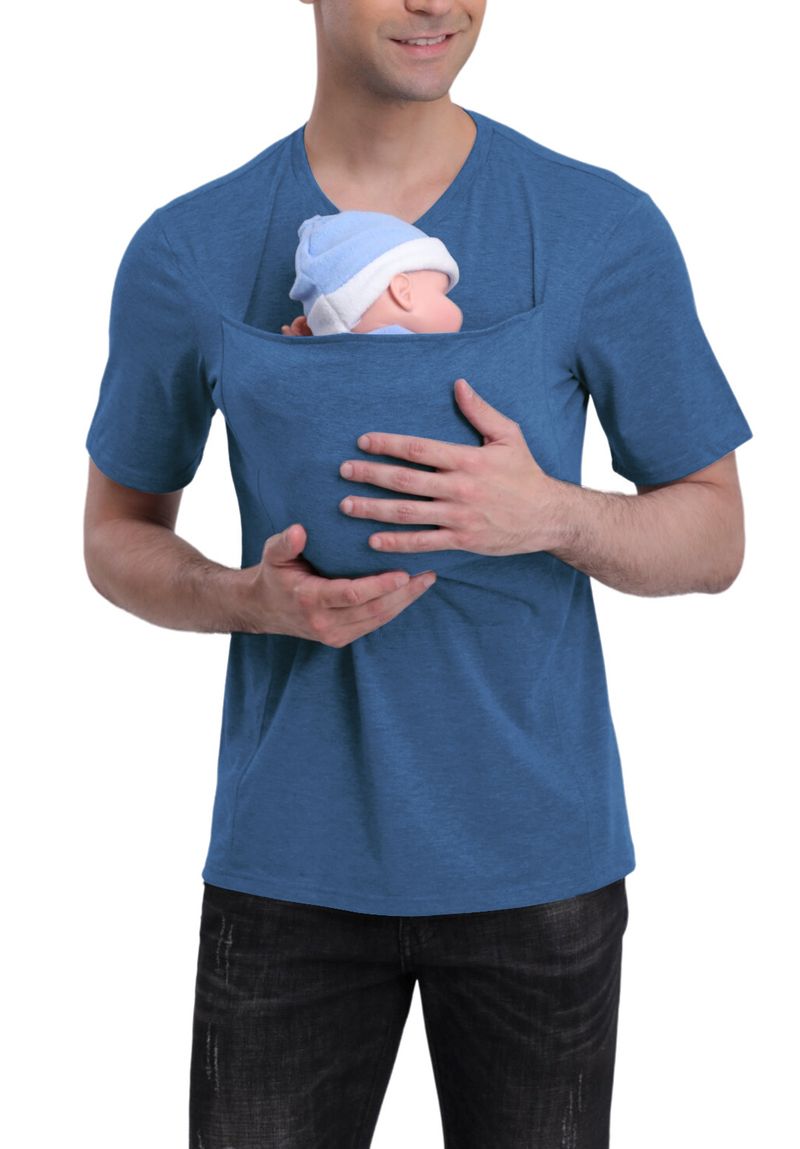 Großhandel Hohe Qualität Känguru Papa Känguru Mama Neue Multi-funktionale Kleidung Beruhigende Hemd T-shirt Unterhemd_voghion.com