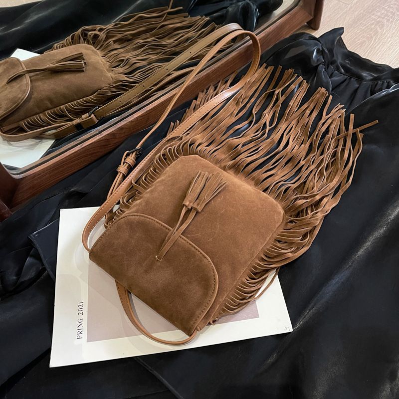 Borsa a tracolla monospalla con nappa, design minimalista di nicchia di alta qualità, per donna, autunno inverno 2025, nuova e alla moda._voghion.com