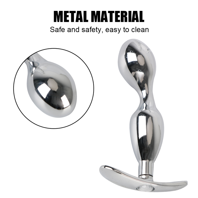 Nerūsējošā tērauda prostatas masāžas seksa rotaļlietas vīriešiem, sievietēm, geju erotiskie produkti pieaugušajiem, metāla anālā stimulatora dibens_voghion.com