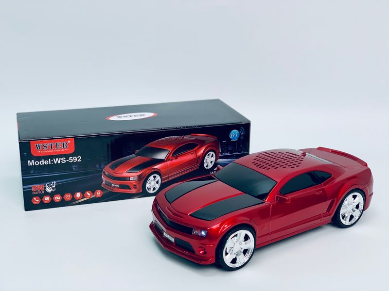 EONKO WS-592 Bumblebee Car Shape Wireless Bluetooth Speaker with TF USB FM AUX Handsfree TWS Autodyne Rechargeable_voghion.com