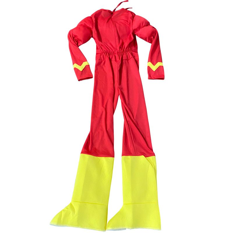 Disfraz de Flash musculoso para niños - Disfraz de Halloween para niños y niñas - Disfraz de superhéroe para cosplay y actuaciones_voghion.com