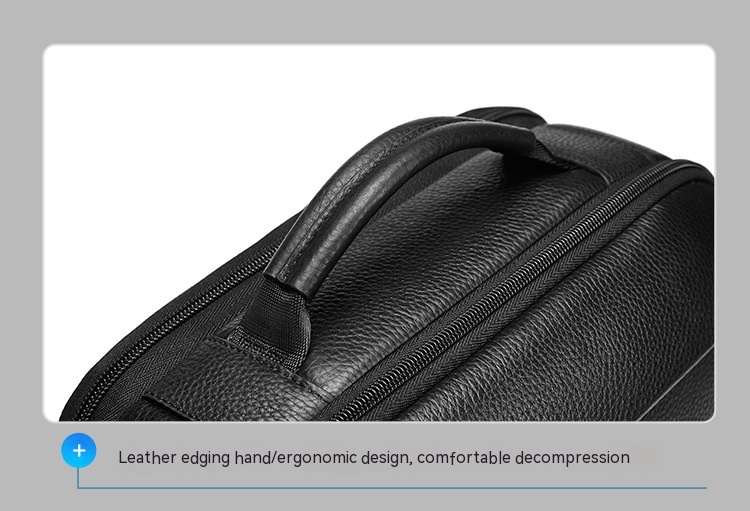Nueva mochila de negocios de cuero genuino para hombres, mochila de gran capacidad, mochila de piel de vaca para ordenador_voghion.com