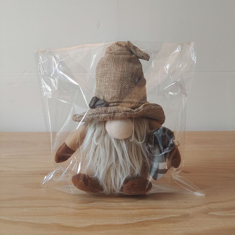Haube Grenzüberschreitende neue Wohndekoration Kaffee Gesichtslose Puppe Zwerg Ornamente Halten Kaffeebohne Rudolph Puppe_voghion.com