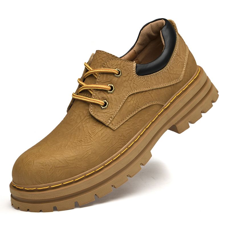 Low-Top-Martin-Stiefel für Herren, neue Outdoor-Freizeitschuhe für Herbst und Winter, Schnürschuhe aus Leder für Herren_voghion.com