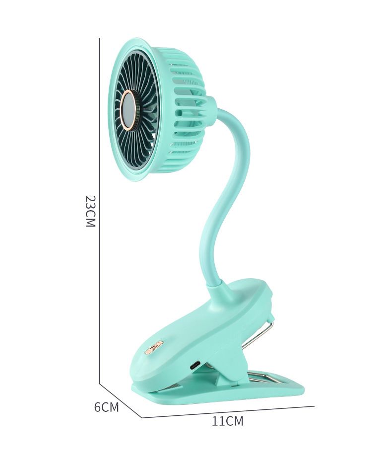 USB Clip Desk Fan With Rechargeable Battery - Mini Portable Fan For Office Car & Bedside_voghion.com