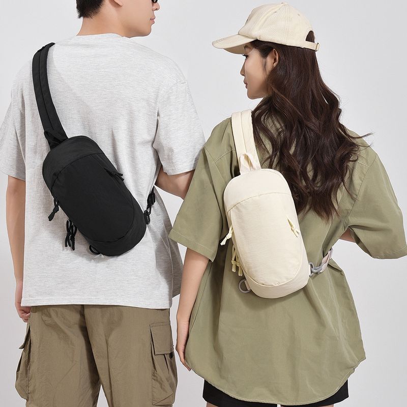 Unisex lichtgewicht outdoor wandel-crossbody, modieuze, eenvoudige anti-demagnetisering, trendy effen kleur, veelzijdige borsttas_voghion.com