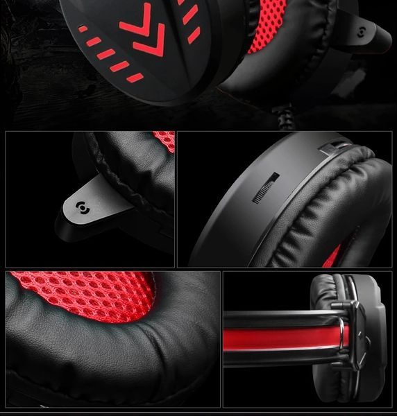 A1 Wired Desktop Computer Gaming Headset 3.5 Wired Headset Gaming Headsets With Microphone E-Sports Subwoofer_voghion.com
