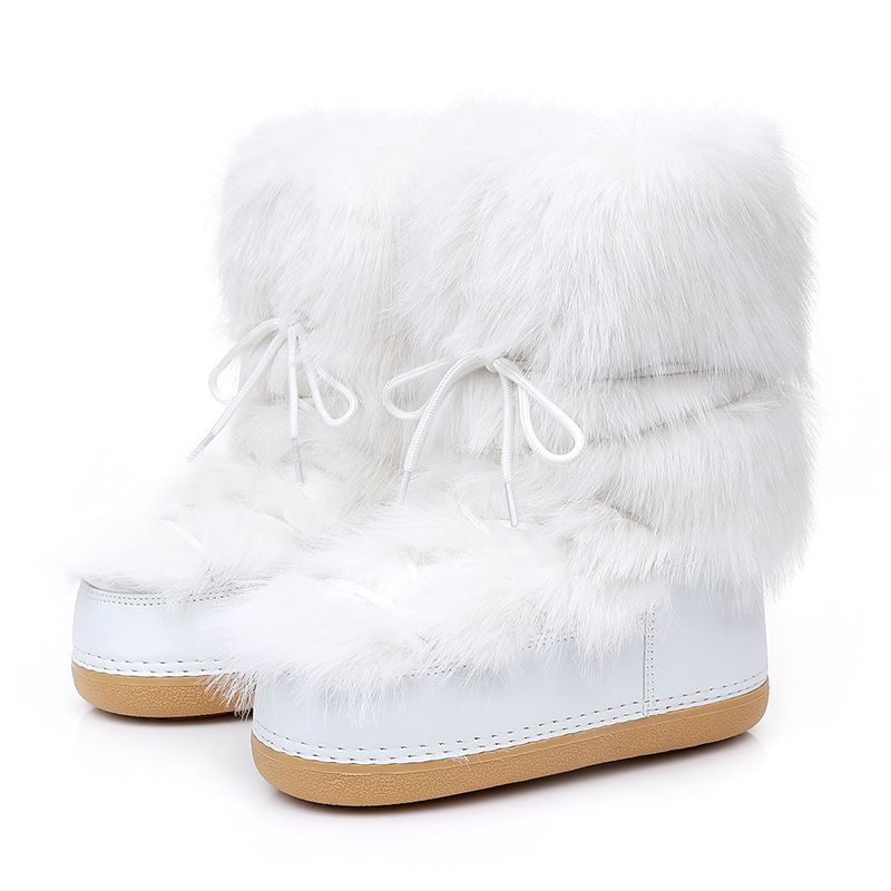Scarpe invernali da donna, resistenti al freddo, antiscivolo, spesse, in peluche, a metà polpaccio, con plateau spesso, scarponi da sci, taglia 35-42_voghion.com