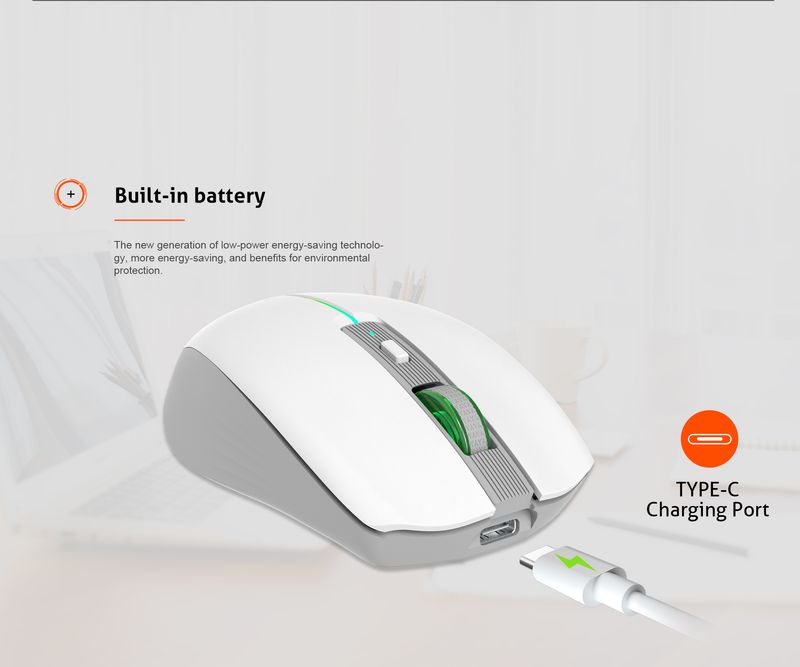 Meetion BTM002 Home Office Purchasing Minimalist Style Business Design Wireless USB Interface Silent Mouse_voghion.com
