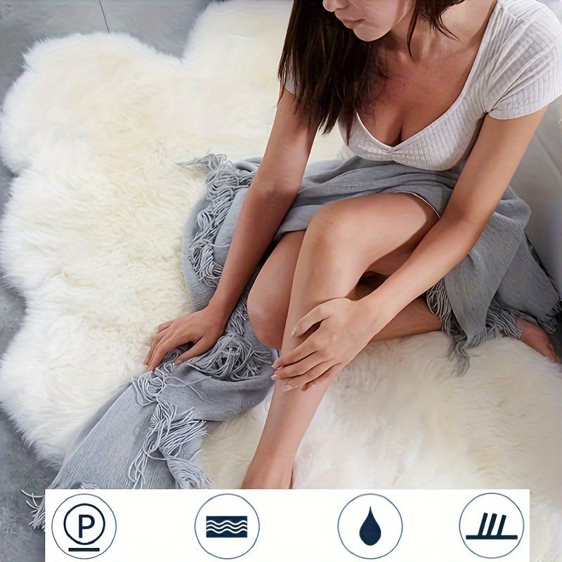 Tapis nuage, cadeau pour la fête des mères, tapis en forme de cœur, tapis moelleux, tapis à poils longs pour chambre à coucher, salon, décoration de chambre Love Coquette_voghion.com