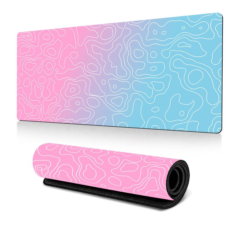 Hot-selling Black And White Contour Line Mouse Pad Large Terrain Texture Table Mat E-sports Table Mat Non-slip_voghion.com