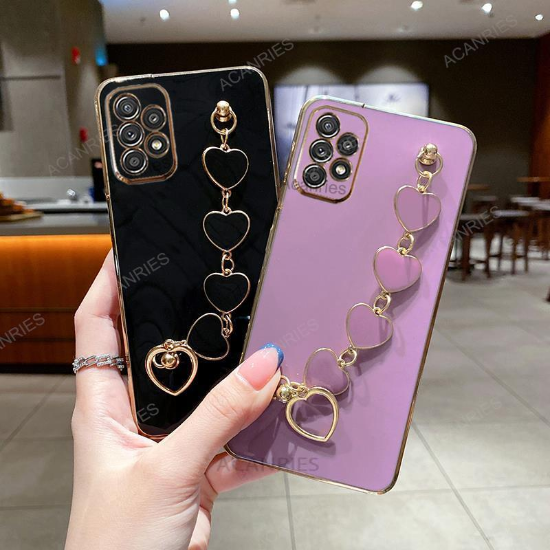 Samsung Galaxy A53 A33 A13 A23 A73 A52 S 4G 5G Ban ümbris, hõbedane_voghion.com