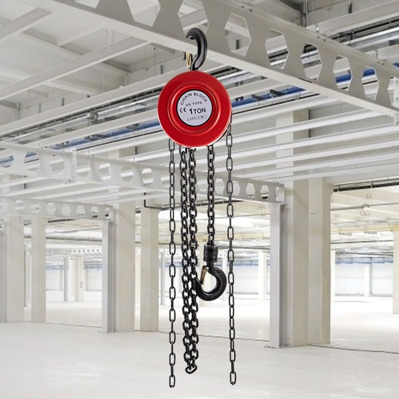 Lift Manual 2200 Chain Manual Capacity 8ft Block Hoist Hand W Ton Hand Chain 2.5m Hoist Block Chain 1 Stee Lbs IndustrialGrade_voghion.com