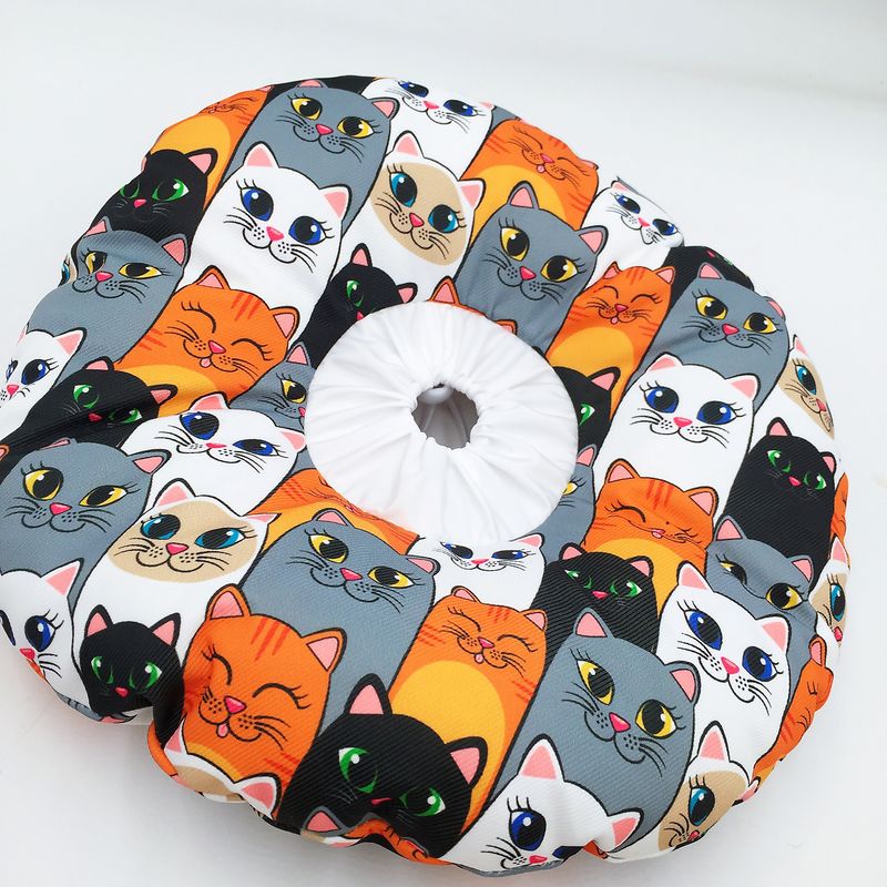 Waterproof Korean Version Double-Sided Pet Elizabethan Sweet Soft Cat Neck Protector Anti-Scratch Anti-Sweet Head Collar_voghion.com