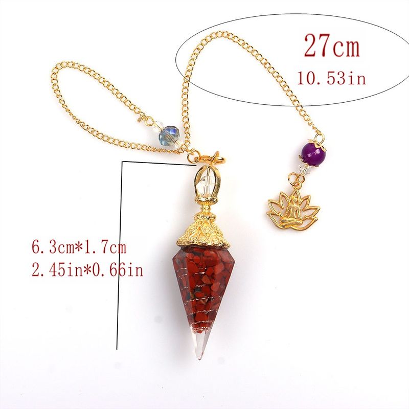 7-teiliges Set mit sechseckigen Kegelanhängern aus natürlichem Achatkristall – 2,5 Zoll buntes Kiesharz mit goldenen Akzenten für Yoga, Meditation und Chakra-Ausgleich_voghion.com