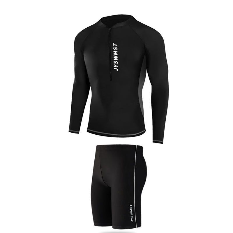 Dameskleding Koppelsbadpak Wetsuit Dames Zonnebescherming Top Heren Lange Mouwen Snorkelpak Split Badpak Surfpak_voghion.com