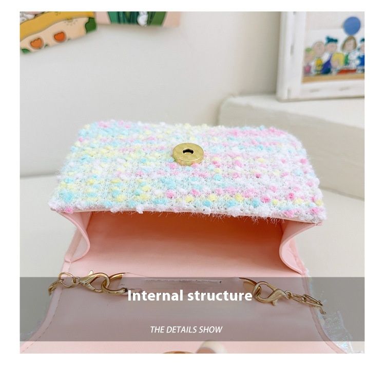 Andralyn Bērnu soma Modes plecu soma karikatūra Pearl Bow Crossbody Bag Mini Princess Zero Wallet_voghion.com