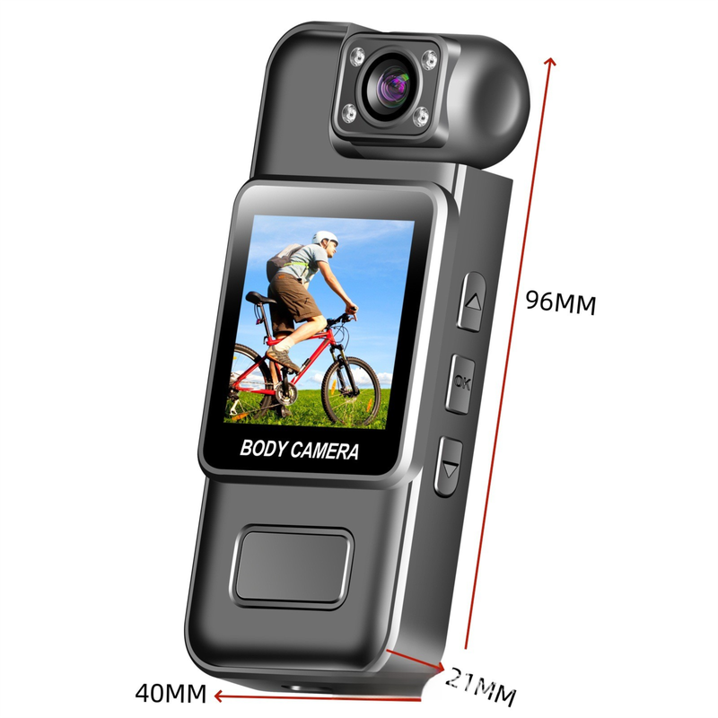 Dash Cam HD 4K Ciclismo ao ar livre Esportes Portátil Com Tela Pequena Visão Noturna Câmera Corporal_voghion.com