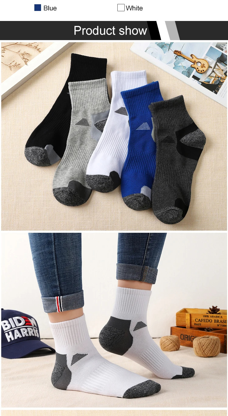 Men's Outdoor Mountaineering Professional Running Sweat-absorbing And Odor Proof Cotton Zhuji Socks_voghion.com