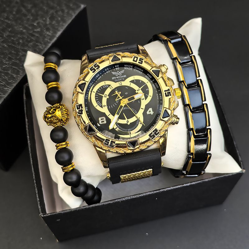 Men's Watch Set Men's Business Watch Non Mechanical Watch High End Design Quartz Movement Men's Watch Set Wristwatch_voghion.com