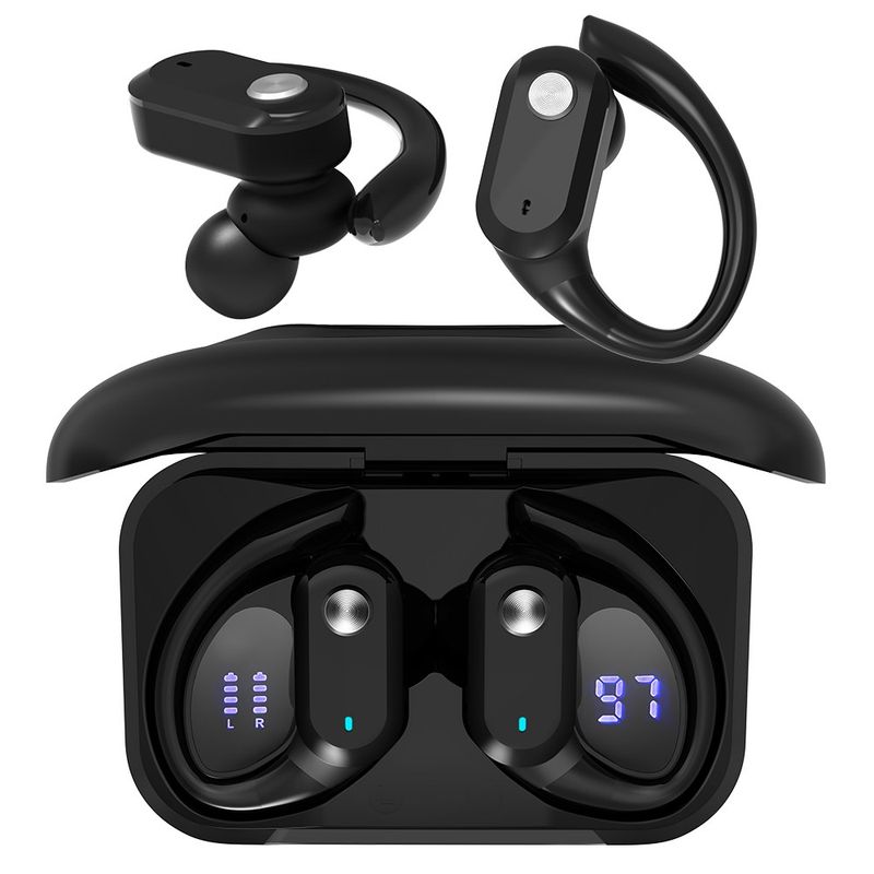 Wireless Headphones Bluetooth 5.3 Earphones Earhook Headset Ear Hook Waterproof_voghion.com