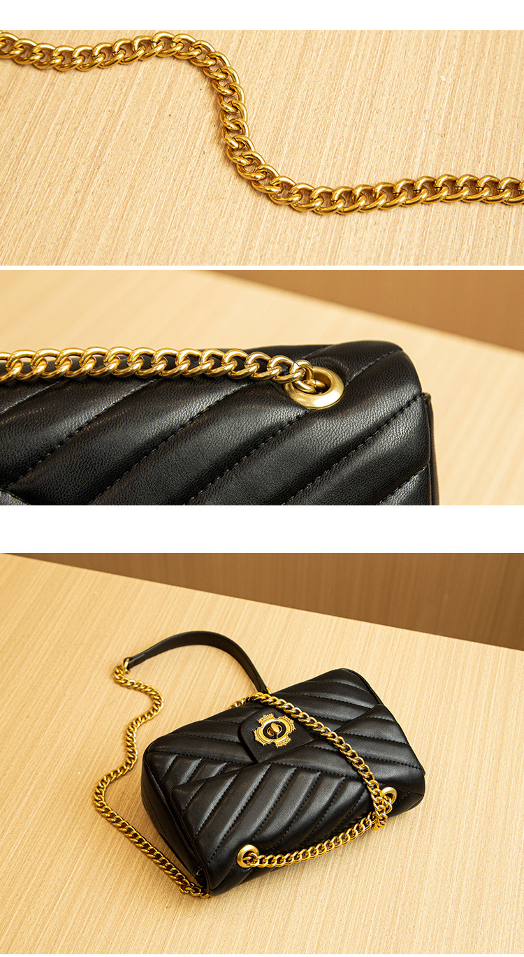 Borsa a tracolla di fascia alta piccola e alla moda con catena da donna versatile a tracolla nuova 2024_voghion.com