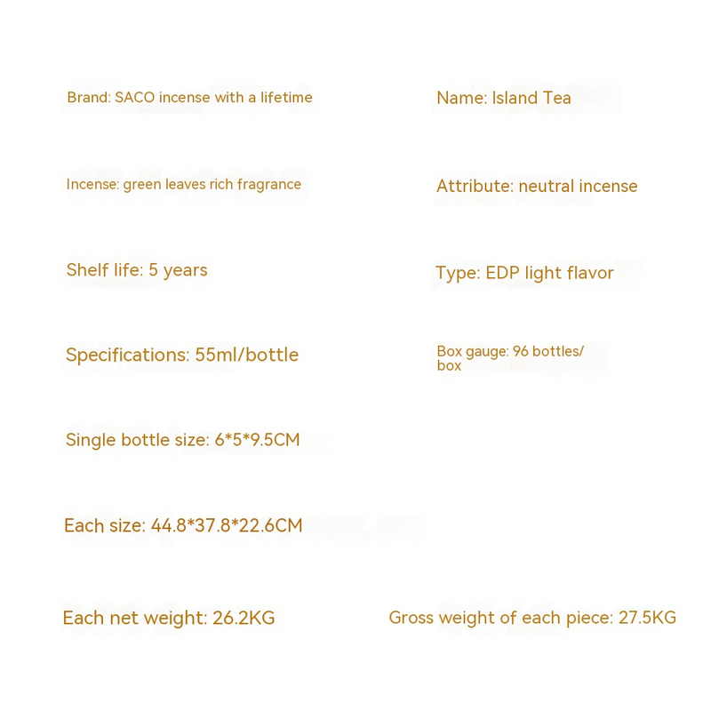 Nieuwe parfumgeur begeleidt het leven van eilandtheemannen en -vrouwen, duurzame geur, vreemde theegeur, fris 50ml_voghion.com