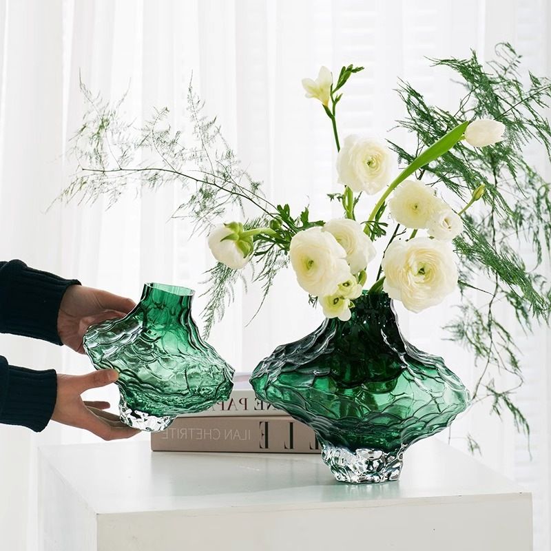 Vaso in vetro irregolare Canyon Art - Decorazione per la stanza modello Nordic INS e ornamento all'ingrosso
ACZT_voghion.com