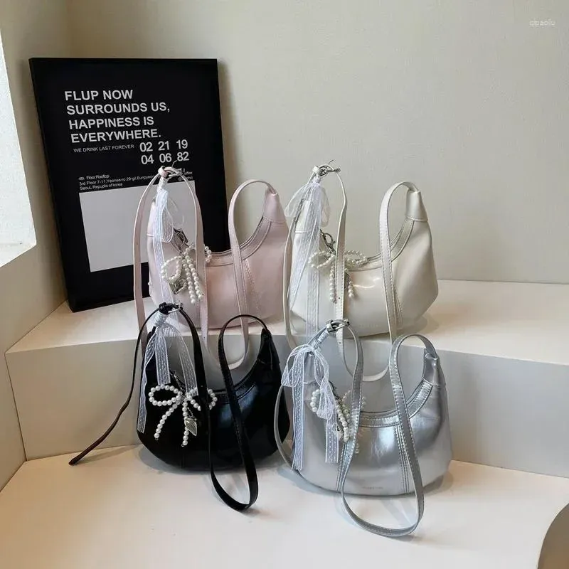 Borsa da sera con cerniera, in PU tinta unita, piccola borsa quadrata, 2025, per donna, versatile, grande capacità_voghion.com