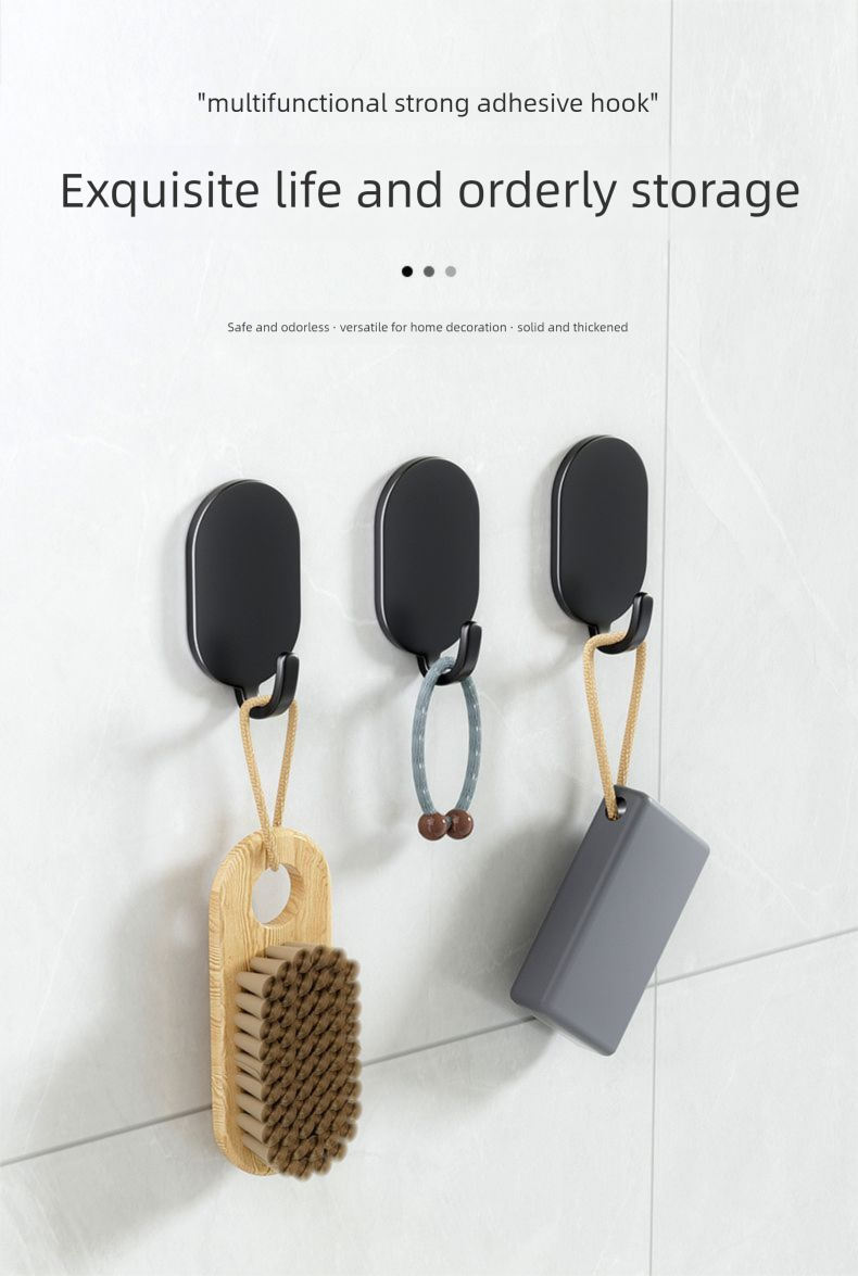 Gancio adesivo resistente in acciaio inossidabile per foratura, cucina, bagno, porta, montaggio a parete, senza traccia_voghion.com