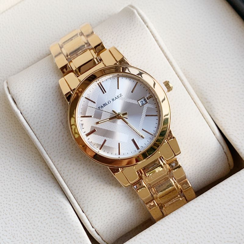PABLO RAEZ High-end Retro Gold Women's Watch Trend Temperament Fashion Watch Bracelet Waterproof Quartz Watch_voghion.com