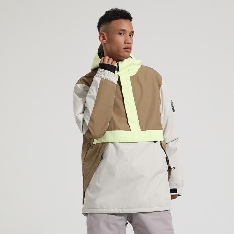 001 001 Neuer Skianzug für Herren, locker, wasserdicht, winddicht, atmungsaktiv, warm, ideal für Outdoor-Snowboard und Schnee, auch für Damen geeignet, Partnerjacke_voghion.com