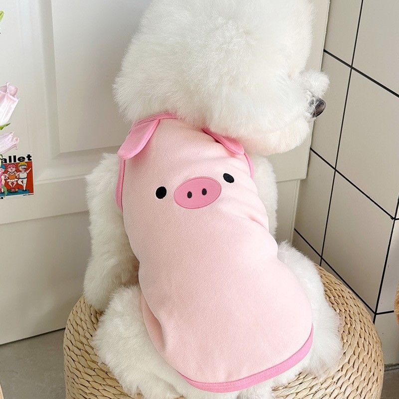 Spring Summer Pet Dog Cat Clothes Teddy Bichon New Chinese Style Plate Buckle Embroidery Leash Vest_voghion.com