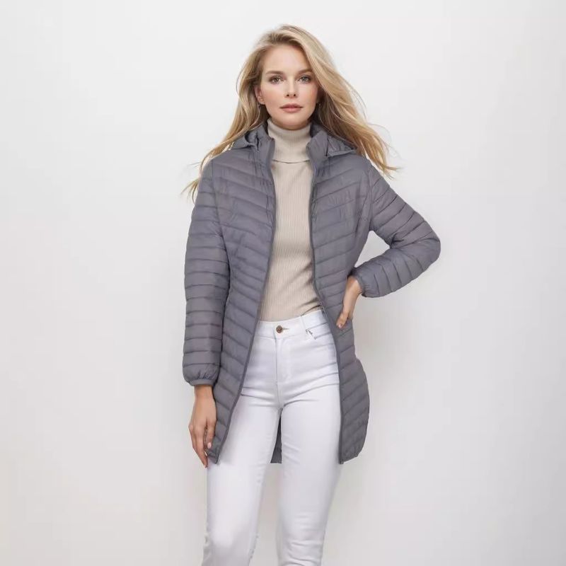 "Cappotto imbottito con cappuccio staccabile in stile europeo – Giacca trapuntata leggera da donna per lavoro e tempo libero (2XS-XL, 5 colori)"_voghion.com