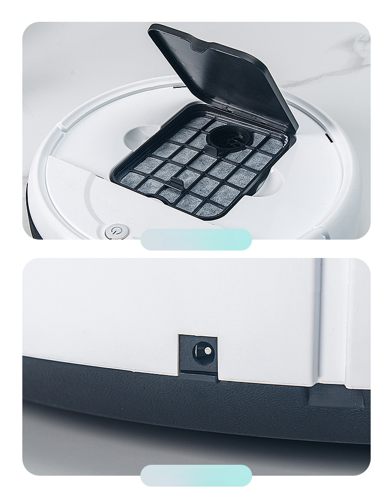 Geschenk Smart Robot Mop Integrierte vollautomatische Haushaltsstaubsauger Kehrwaschmaschine_voghion.com