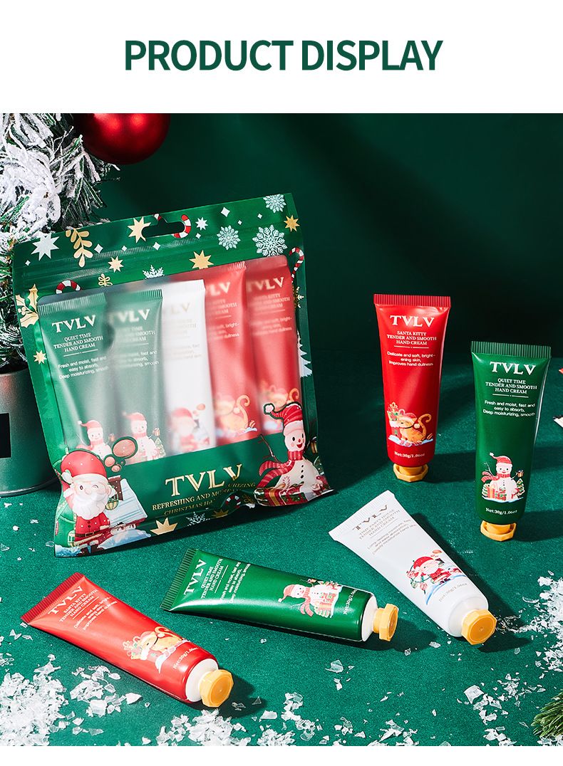 Handcreme Weihnachten Neujahr Feuchtigkeitsspendendes Handcreme-Set Handpflege_voghion.com